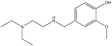 4-({[2-(diethylamino)ethyl]amino}methyl)-2-methoxyphenol Structure