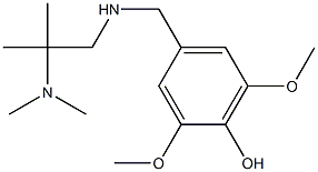 4-({[2-(dimethylamino)-2-methylpropyl]amino}methyl)-2,6-dimethoxyphenol,,结构式