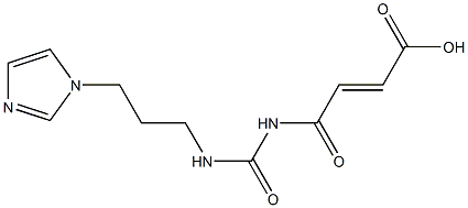 4-({[3-(1H-imidazol-1-yl)propyl]carbamoyl}amino)-4-oxobut-2-enoic acid Struktur