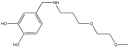 4-({[3-(2-methoxyethoxy)propyl]amino}methyl)benzene-1,2-diol|