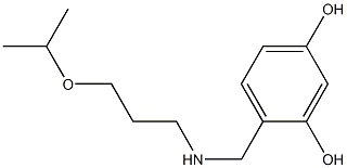 4-({[3-(propan-2-yloxy)propyl]amino}methyl)benzene-1,3-diol|