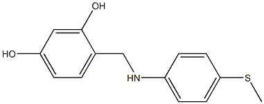  4-({[4-(methylsulfanyl)phenyl]amino}methyl)benzene-1,3-diol