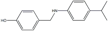 4-({[4-(propan-2-yl)phenyl]amino}methyl)phenol 结构式