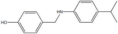 4-({[4-(propan-2-yl)phenyl]amino}methyl)phenol Struktur