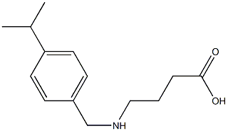 4-({[4-(propan-2-yl)phenyl]methyl}amino)butanoic acid Structure