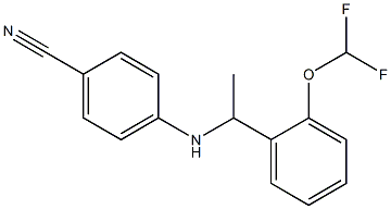 4-({1-[2-(difluoromethoxy)phenyl]ethyl}amino)benzonitrile