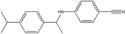 4-({1-[4-(propan-2-yl)phenyl]ethyl}amino)benzonitrile,,结构式