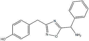 4-({5-[amino(phenyl)methyl]-1,2,4-oxadiazol-3-yl}methyl)phenol