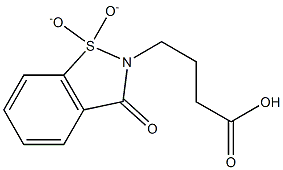 4-(1,1-dioxido-3-oxo-1,2-benzisothiazol-2(3H)-yl)butanoic acid 结构式