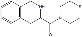 4-(1,2,3,4-tetrahydroisoquinolin-3-ylcarbonyl)thiomorpholine,,结构式