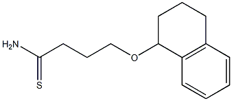 4-(1,2,3,4-tetrahydronaphthalen-1-yloxy)butanethioamide Struktur