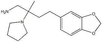 4-(1,3-benzodioxol-5-yl)-2-methyl-2-pyrrolidin-1-ylbutan-1-amine Structure