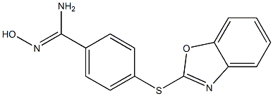 4-(1,3-benzoxazol-2-ylsulfanyl)-N'-hydroxybenzene-1-carboximidamide|