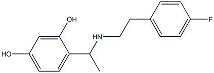 4-(1-{[2-(4-fluorophenyl)ethyl]amino}ethyl)benzene-1,3-diol|
