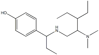 4-(1-{[2-(dimethylamino)-3-ethylpentyl]amino}propyl)phenol