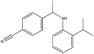4-(1-{[2-(propan-2-yl)phenyl]amino}ethyl)benzonitrile