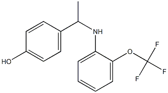  4-(1-{[2-(trifluoromethoxy)phenyl]amino}ethyl)phenol