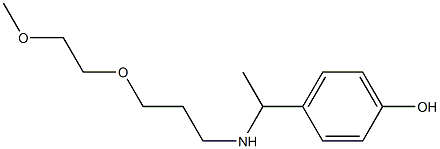 4-(1-{[3-(2-methoxyethoxy)propyl]amino}ethyl)phenol