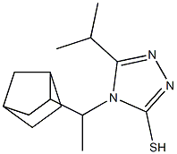 4-(1-{bicyclo[2.2.1]heptan-2-yl}ethyl)-5-(propan-2-yl)-4H-1,2,4-triazole-3-thiol