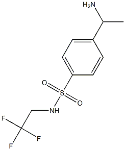 4-(1-aminoethyl)-N-(2,2,2-trifluoroethyl)benzene-1-sulfonamide