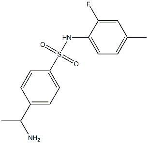 4-(1-aminoethyl)-N-(2-fluoro-4-methylphenyl)benzene-1-sulfonamide