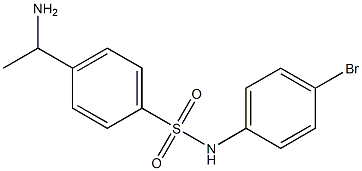 4-(1-aminoethyl)-N-(4-bromophenyl)benzene-1-sulfonamide