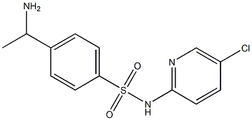 4-(1-aminoethyl)-N-(5-chloropyridin-2-yl)benzene-1-sulfonamide|