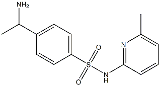 4-(1-aminoethyl)-N-(6-methylpyridin-2-yl)benzene-1-sulfonamide 结构式