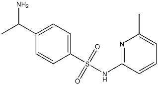 4-(1-aminoethyl)-N-(6-methylpyridin-2-yl)benzene-1-sulfonamide Structure