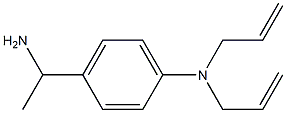 4-(1-aminoethyl)-N,N-bis(prop-2-en-1-yl)aniline 化学構造式