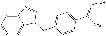 4-(1H-benzimidazol-1-ylmethyl)-N'-hydroxybenzenecarboximidamide Structure