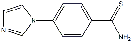 4-(1H-imidazol-1-yl)benzene-1-carbothioamide,,结构式