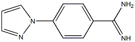 4-(1H-pyrazol-1-yl)benzene-1-carboximidamide 结构式