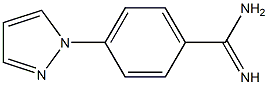 4-(1H-pyrazol-1-yl)benzene-1-carboximidamide 化学構造式