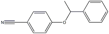 4-(1-フェニルエトキシ)ベンゾニトリル 化学構造式