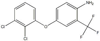 4-(2,3-dichlorophenoxy)-2-(trifluoromethyl)aniline 化学構造式