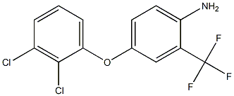 4-(2,3-dichlorophenoxy)-2-(trifluoromethyl)aniline Structure