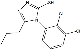 4-(2,3-dichlorophenyl)-5-propyl-4H-1,2,4-triazole-3-thiol Struktur