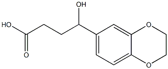 4-(2,3-dihydro-1,4-benzodioxin-6-yl)-4-hydroxybutanoic acid 结构式