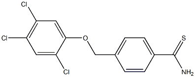 4-(2,4,5-trichlorophenoxymethyl)benzene-1-carbothioamide Structure