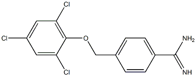 4-(2,4,6-trichlorophenoxymethyl)benzene-1-carboximidamide|