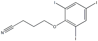 4-(2,4,6-triiodophenoxy)butanenitrile,,结构式