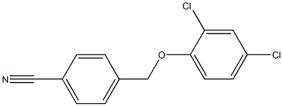 4-(2,4-dichlorophenoxymethyl)benzonitrile 化学構造式