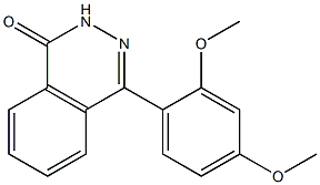4-(2,4-dimethoxyphenyl)-1,2-dihydrophthalazin-1-one,,结构式