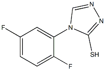 4-(2,5-difluorophenyl)-4H-1,2,4-triazole-3-thiol Struktur