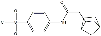 4-(2-{bicyclo[2.2.1]heptan-2-yl}acetamido)benzene-1-sulfonyl chloride 结构式