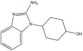 4-(2-amino-1H-1,3-benzodiazol-1-yl)cyclohexan-1-ol 结构式