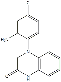 4-(2-amino-4-chlorophenyl)-1,2,3,4-tetrahydroquinoxalin-2-one 化学構造式