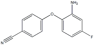 4-(2-amino-4-fluorophenoxy)benzonitrile 结构式