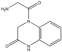 4-(2-aminoacetyl)-1,2,3,4-tetrahydroquinoxalin-2-one Struktur